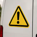 Allgemeines Warnzeichen – Warnaufkleber für Fahrzeuge - Master