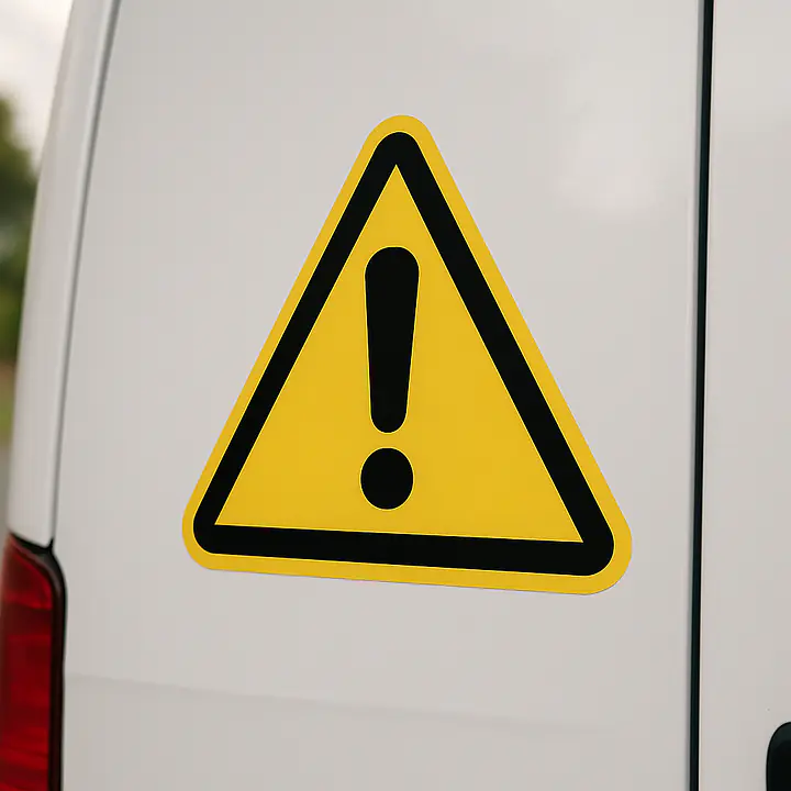General Warning Sign – Warning Sticker for Vehicles - Master