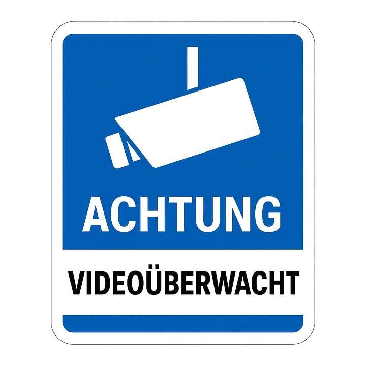 Video Surveillance Notice Sticker for Vehicles - Master