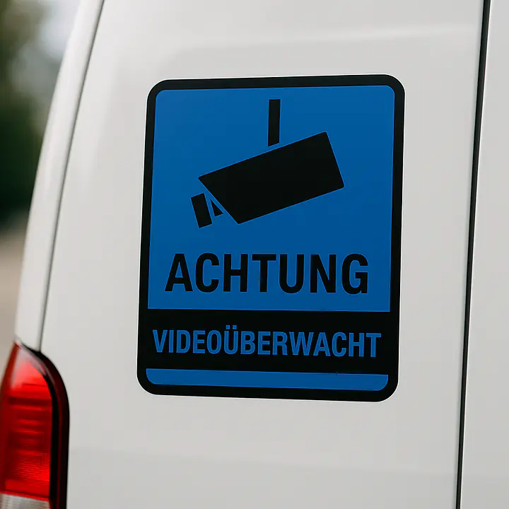 Video Surveillance Notice Sticker for Vehicles - Master