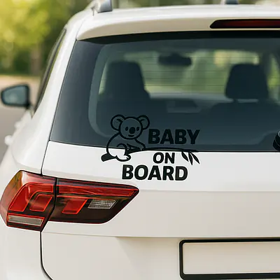 Koala Baby on Board Aufkleber Querformat secondary image