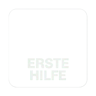 Erste Hilfe Hinweisaufkleber für Fahrzeuge primary image
