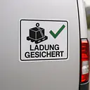 Ladung gesichert – Hinweisaufkleber für Fahrzeuge - Master