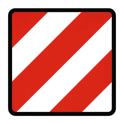 Ladungsüberstand-Markierung – Warnaufkleber für Fahrzeuge primary image