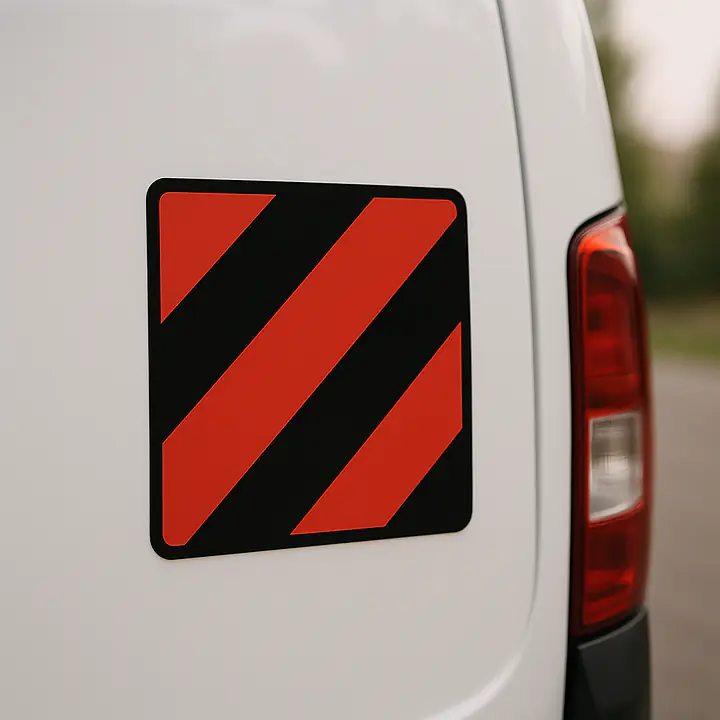 Ladungsüberstand-Markierung – Warnaufkleber für Fahrzeuge - Master