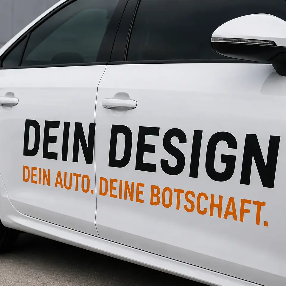 Klebebuchstaben als Autoaufkleber secondary image