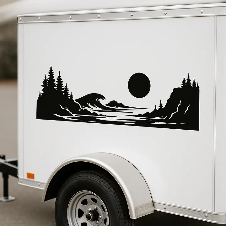 Coastal Cliffs Car Sticker - Master