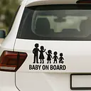 Entenfamilie Baby on Board Aufkleber - Master