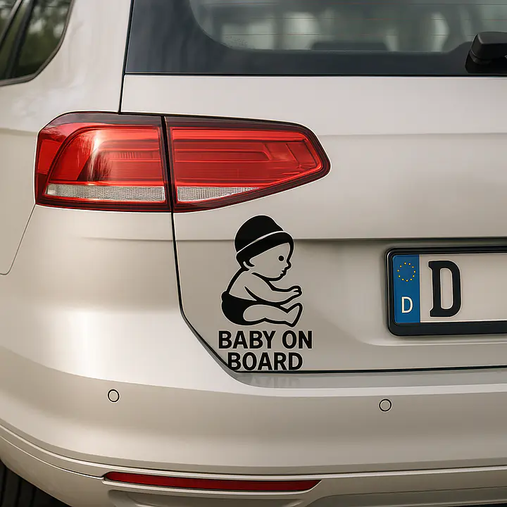 Duck Family Baby on Board Sticker - Master