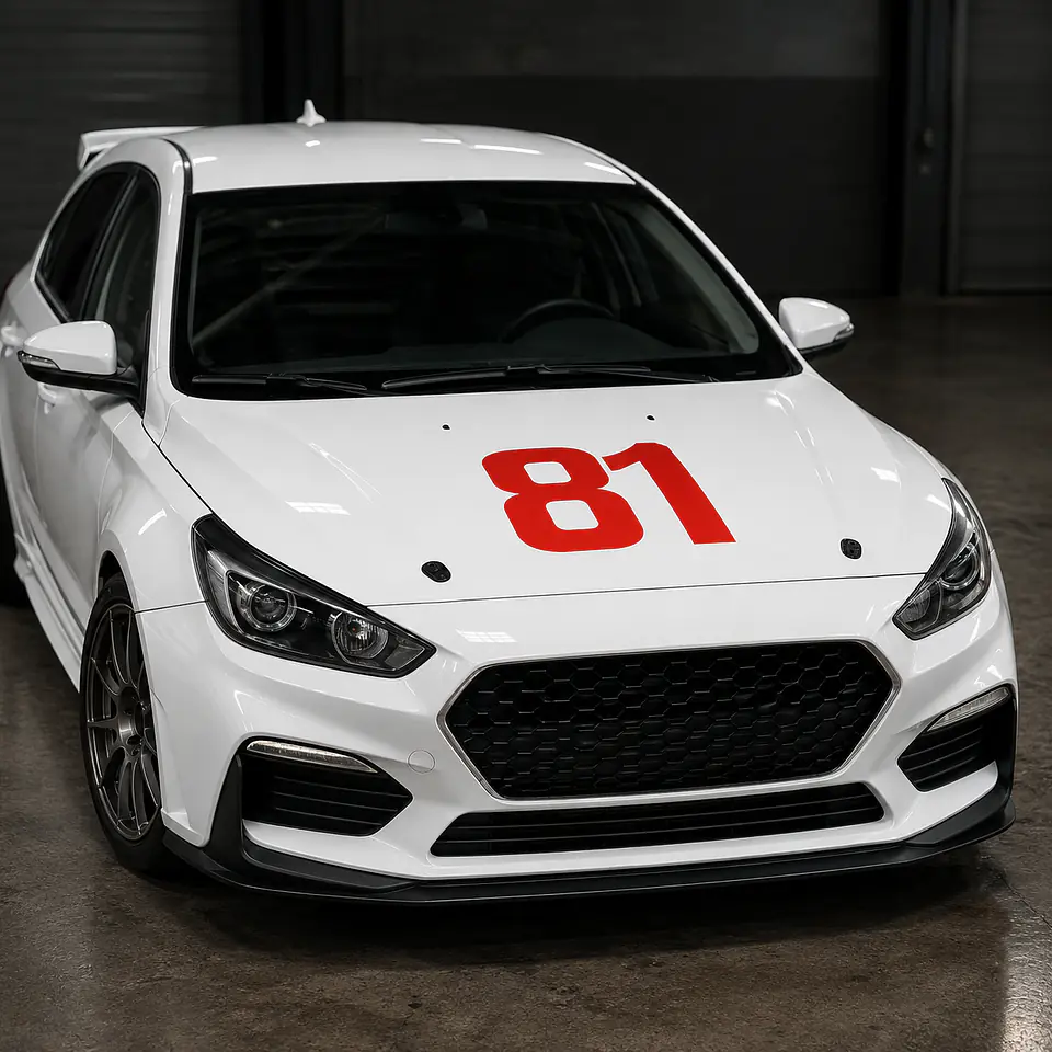 Individuelle Startnummer als Klebeschrift für Auto, Motorrad & Motorsport secondary image