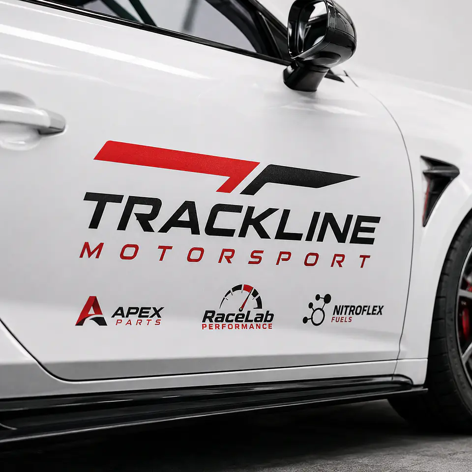 Custom Sponsor Logo as Car Sticker – Upload Your Own Logo secondary image