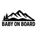 Bergfamilie Baby on Board Sticker - Master
