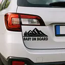 Bergfamilie Baby on Board Sticker - Master