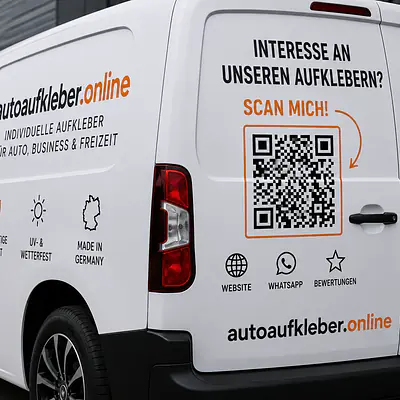 QR-Code Fahrzeugaufkleber primary image