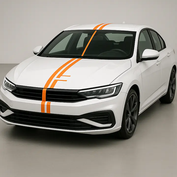 Bold Triple Auto Racing Streifen Set – mittig für Motorhaube, Dach, Heck - Master