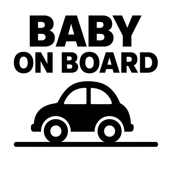 Kleines Auto Baby on Board Aufkleber - Master