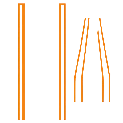Tapered Track Auto Racing Streifen Set primary image