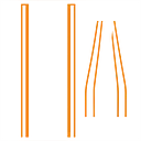Tapered Track Auto Racing Streifen Set - Master