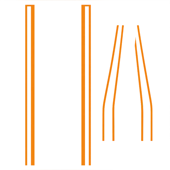 Tapered Track Auto Racing Streifen Set - Master