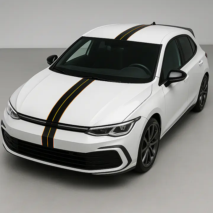 Narrow GT Auto Racing Stripe Set – Hood, Roof & Rear - Master