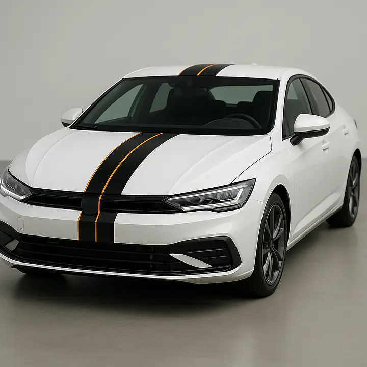 Narrow GT Auto Racing Stripe Set – Hood, Roof & Rear - Master