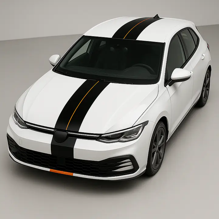 Triple Track Auto Racing Stripe Set – Hood to Rear - Master
