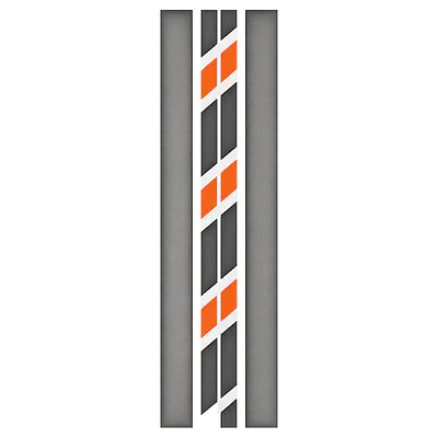 Broken Line Auto Racing Streifen Set – Zentraler Längssatz primary image