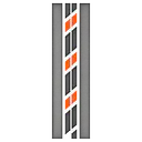 Broken Line Auto Racing Streifen Set – Zentraler Längssatz - Master