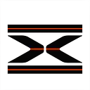 Split Arrow Auto Racing Streifen Set – mittiger Längsverlauf - Master
