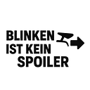 BLINKEN IST KEIN SPOILER – Autoaufkleber mit Spruch und Icon - Master
