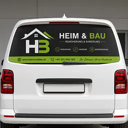 Heckscheibenaufkleber nach Wunsch - Master