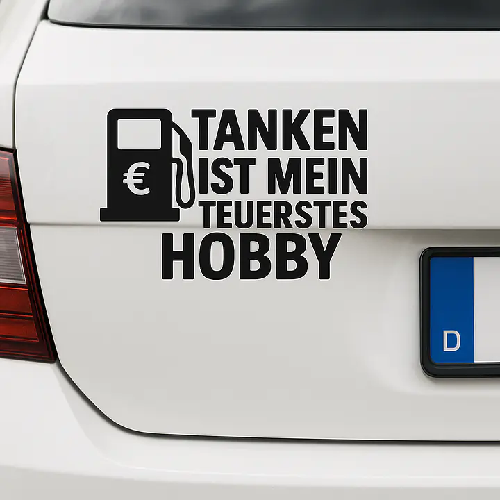 TANKEN IST MEIN TEUERSTES HOBBY – Autoaufkleber - Master