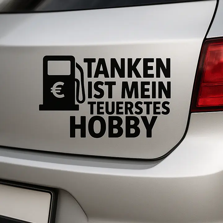 TANKEN IST MEIN TEUERSTES HOBBY – Autoaufkleber - Master