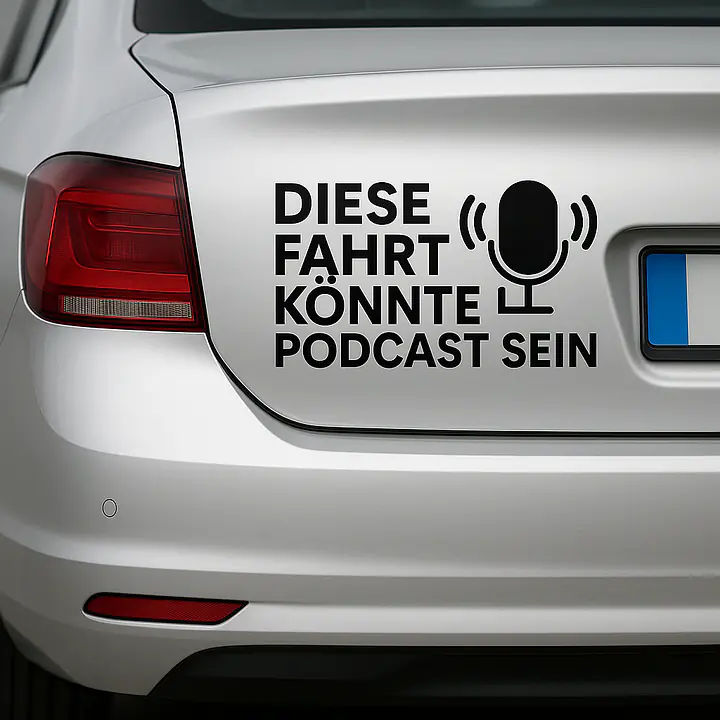 DIESE FAHRT KÖNNTE EIN PODCAST SEIN – Autoaufkleber - Master