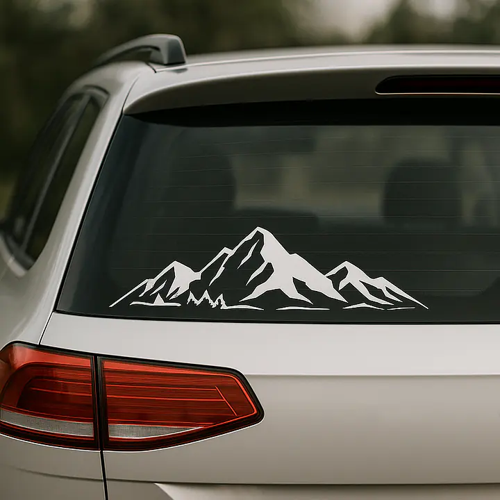 Alpenpanorama Autoaufkleber - Master
