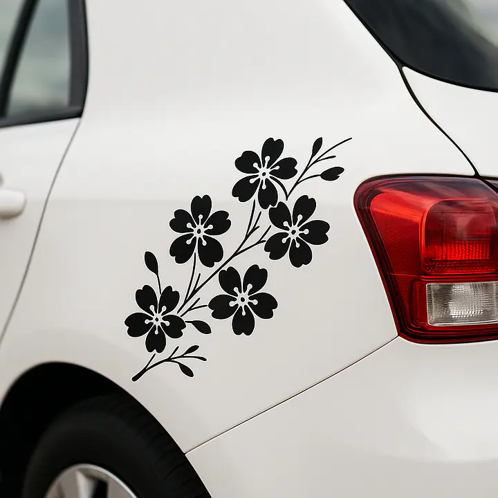 Kirschblütenzweig Autoaufkleber – Japanisch inspiriertes Design - Master