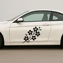 Kirschblütenzweig Autoaufkleber – Japanisch inspiriertes Design - Master