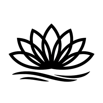 Minimalistische Lotusblüte Autoaufkleber primary image