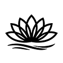 Minimalistische Lotusblüte Autoaufkleber - Master