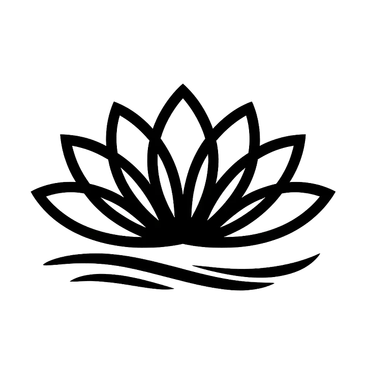Minimalistische Lotusblüte Autoaufkleber - Master