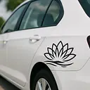 Minimalistische Lotusblüte Autoaufkleber - Master