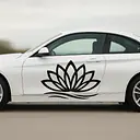 Minimalistische Lotusblüte Autoaufkleber - Master