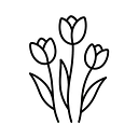 Tulpen Line Art Autoaufkleber - Master