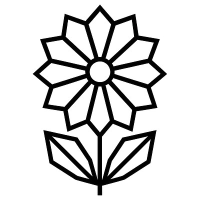 Geometric Bloom Autoaufkleber primary image