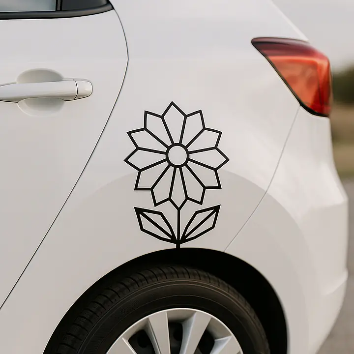 Geometric Bloom Autoaufkleber - Master