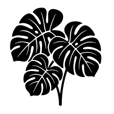 Monstera Modern Autoaufkleber primary image