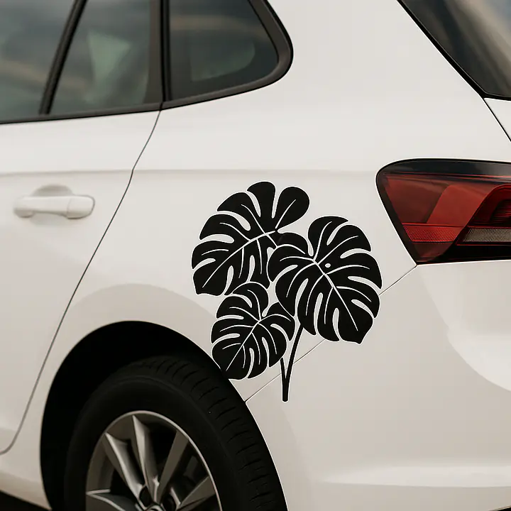 Monstera Modern Autoaufkleber - Master