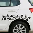 Flower Wave Seitenmuster Autoaufkleber - Master