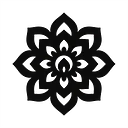 Boho Flower Mandala Autoaufkleber - Master