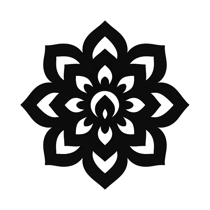 Boho Flower Mandala Autoaufkleber - Master